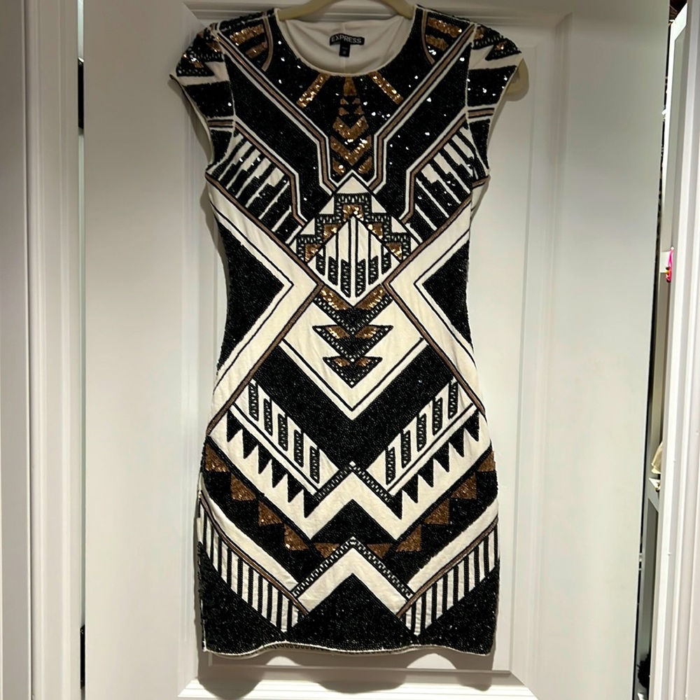 Gently worn mini sequence dress